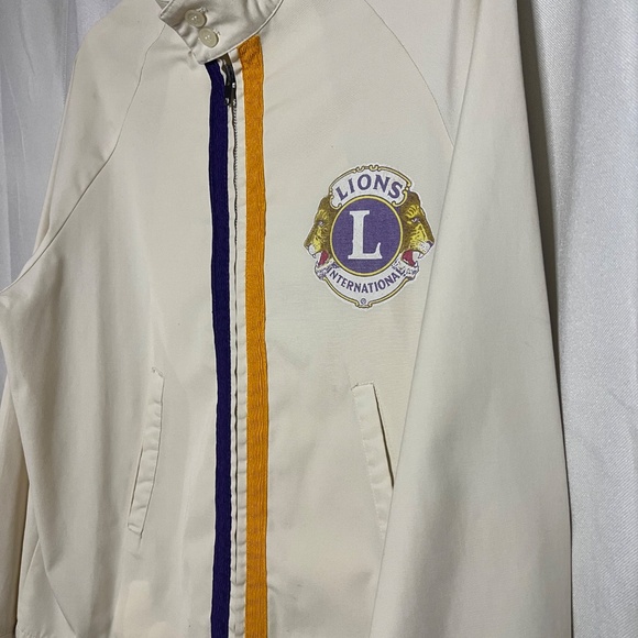 Vintage 1970s Lions Club International Jacket Men's Large Long Sleeve - Picture 16 of 16